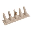 Linen Display Stand Jewelry Diamonds Gold Silver