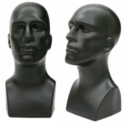 Male Mannequin Head,  Display Mannequin Form,  Fashion Mannequin Display, High Fashion Jewelry Display
