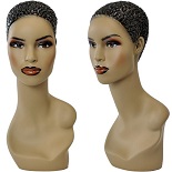Afro American Mannequin  Display Head, Sunglasses Display, Hat Display Form, Jewelry Display, Female Scarf Display