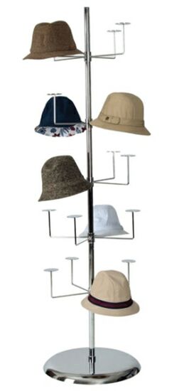 Display Hat Rack, Millinery Display Rack, Hats Store Display