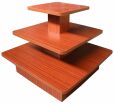 wooden store tables, wooden display rack, wood displays,
