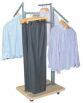 wooden clothing rack, wooden display rack, wood garment rack, wooden display