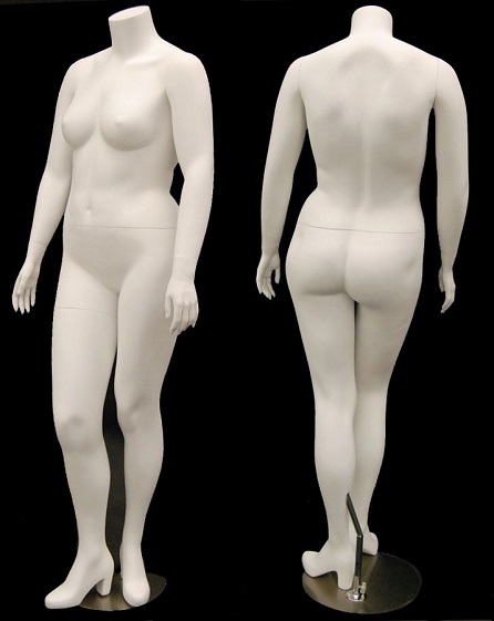 Plus Sise Female Mannequin, Large Size Mannequin