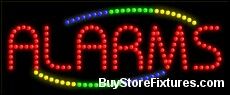 Alarms  Sign, Store Sign, Business Sign