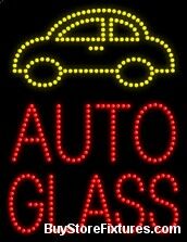 Auto Glass Sign, Store Sign, Business Sign